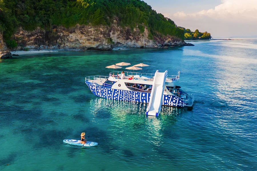 From Phuket: Phi Phi Island & Maya Bay Sunset Tour by Whale Shark Boat, Phuket