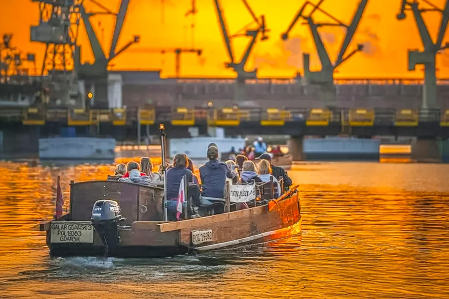 From Gdańsk: Sunset Cruise on a Historical Boat, Gdansk