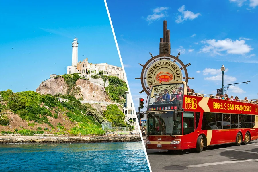 Combo: Alcatraz Tour + San Francisco 48-Hour Hop-on Hop-off Bus Tour, San Francisco