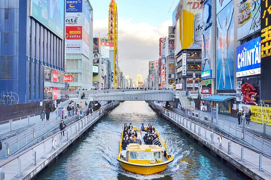 Osaka: Tombori River Cruise, Osaka
