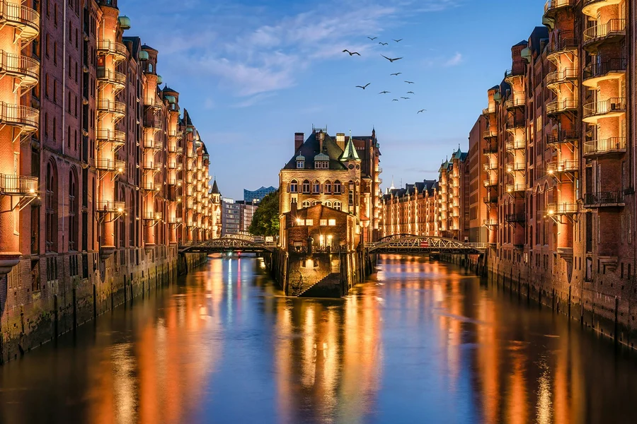 Hamburg Evening Lights Speicherstadt & Harbor Cruise, Hamburg