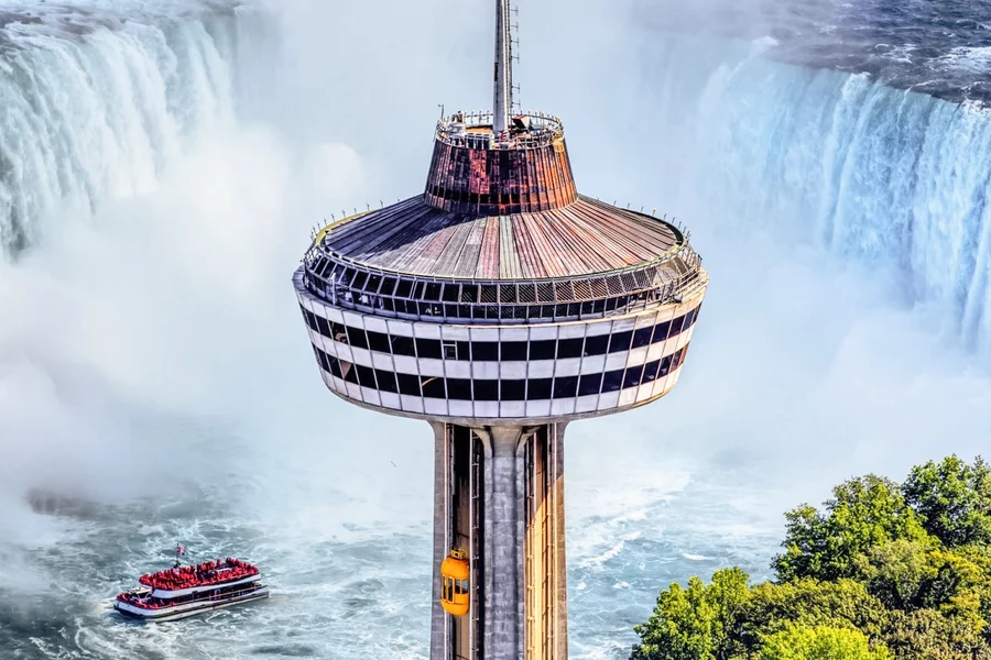 Niagara Falls (Canada) All-Inclusive Tour with Hornblower Cruise, Journey Behind the Falls & Skylon Tower, Niagara Falls