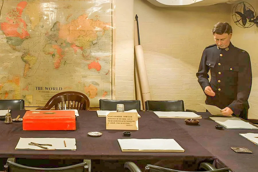 Billet d'entrée pour les Churchill War Rooms, at Churchill War Rooms, London