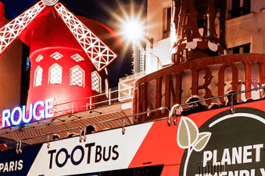 Tootbus: Paris Night Bus Tour, at Pl. du Carrousel, Paris