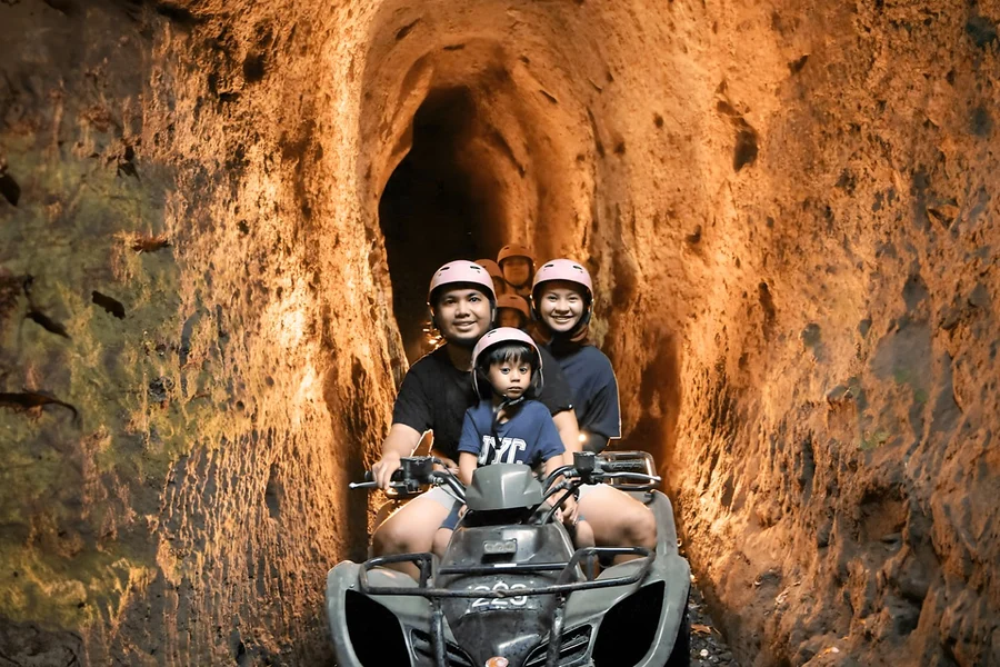 Ubud: Kuber Trek ATV Quad Bike with Long Tunnel & Waterfalls, Bali