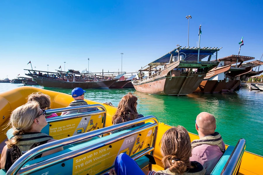 Yellow Boats Premium Sightseeing Speedboat Tour of Abu Dhabi, Abu Dhabi