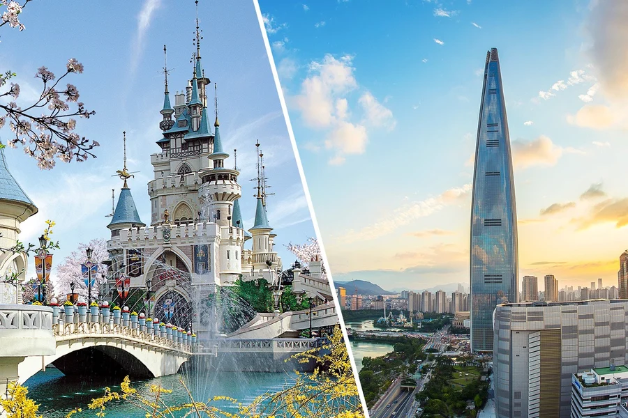 Combo (Save 26%): Lotte World + Seoul Sky Observatory Tickets, Seoul