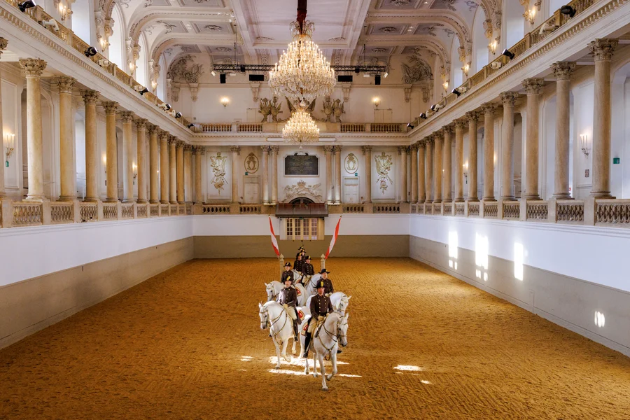 Spanish Riding School Training with Music Tickets, Vienna