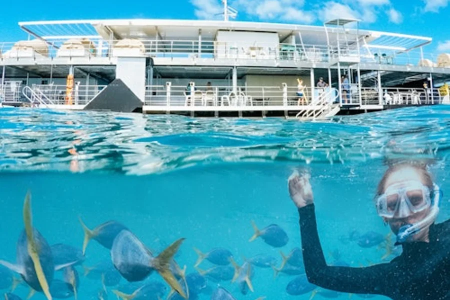 Great Barrier Reef: Pontoon Cruise + Semi-Submarine Tour + Buffet Lunch, Airlie Beach