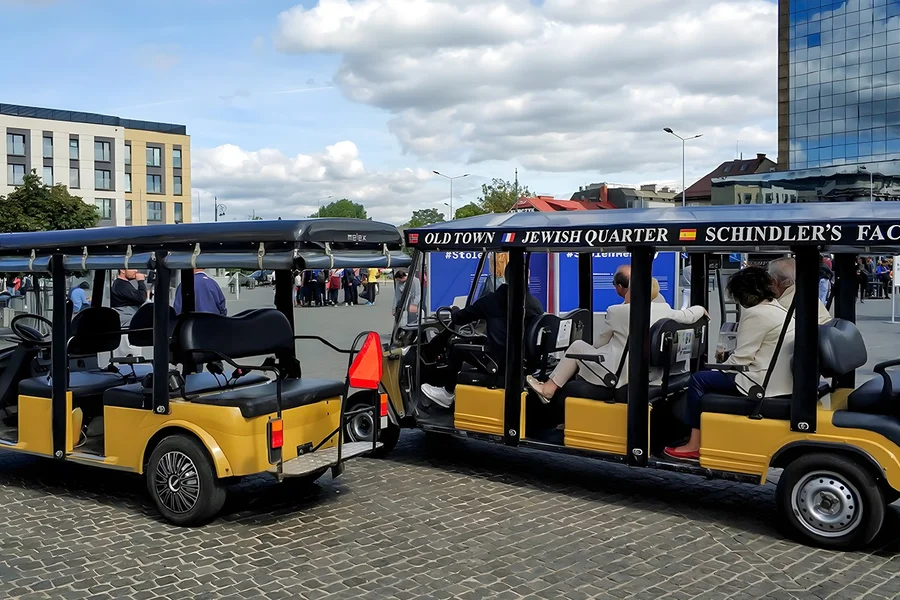 Kazimierz by Golf Cart + Schindler's Factory Museum Tour, Krakow