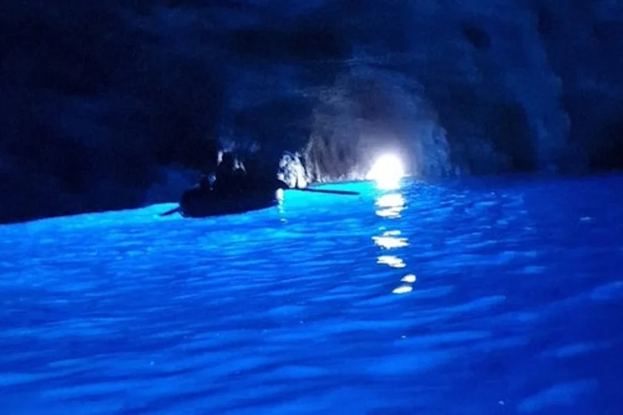 Capri og Anacapri: Bátferð + Svefnnaðarferð með Svifnökkva frá Sorrento, Naples