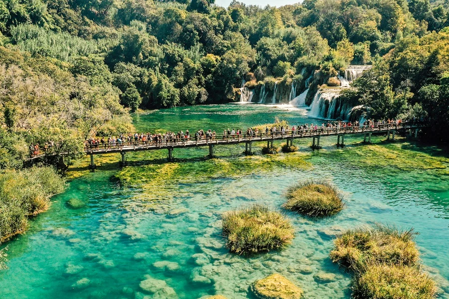 Buong Araw na Paglalakbay sa Krka National Park na may Pagtikim ng Alak at Langis ng Oliba, Split