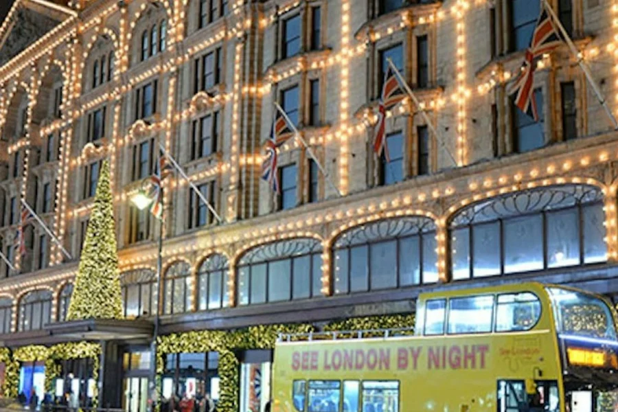 London: Christmas Lights Guided Bus Tour, at London City Tours