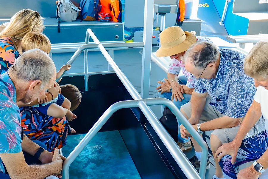 From Airlie Beach: Whitsundays Glass-Bottom Boat Tour, Whitsundays