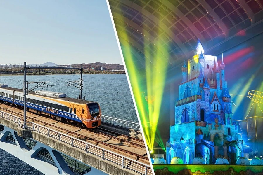 COMBO: AREX Incheon Airport Express Train + Korea SIM Card + Lotte World Tickets, Seoul