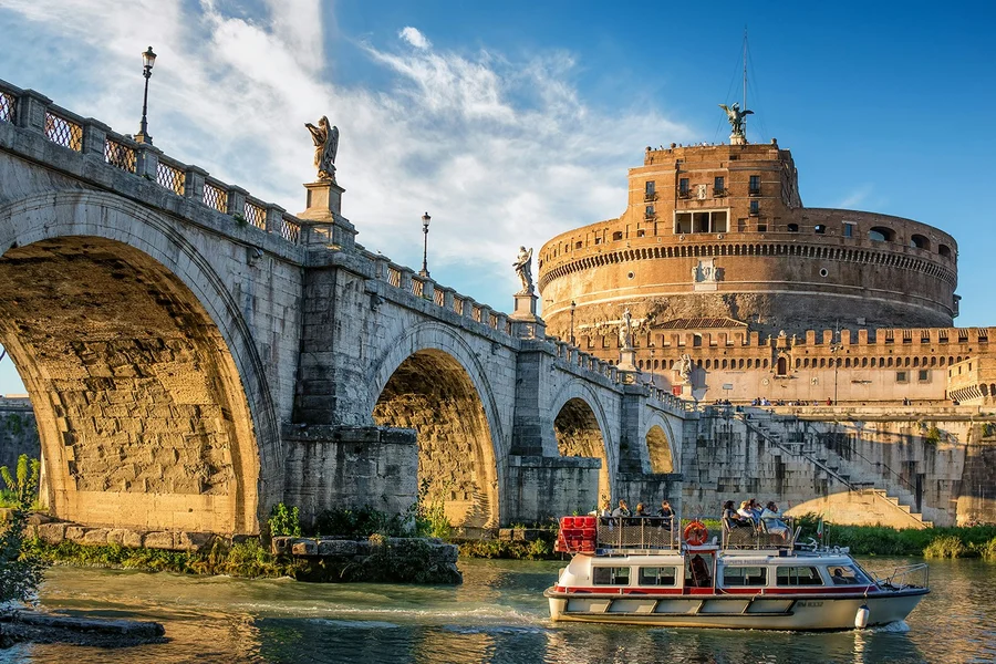 罗马:台伯河日落游船及开胃酒, Rome