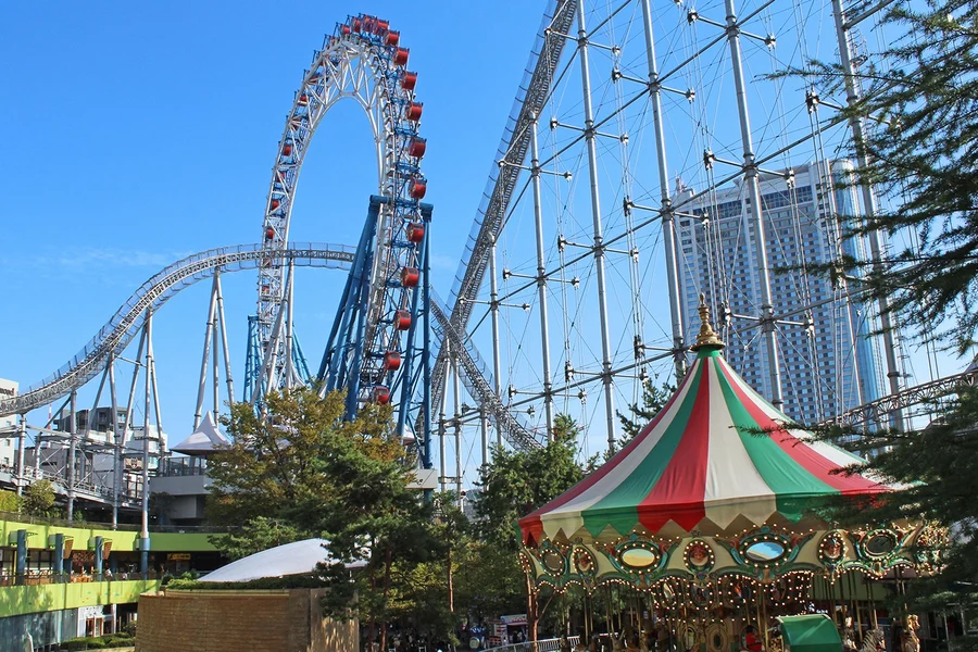 Tokyo Dome City Attractions Ride 5 Admission Ticket, Tokyo