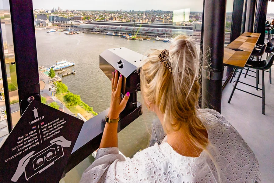 A'DAM Lookout Entry Tickets with 1 Drink, Amsterdam