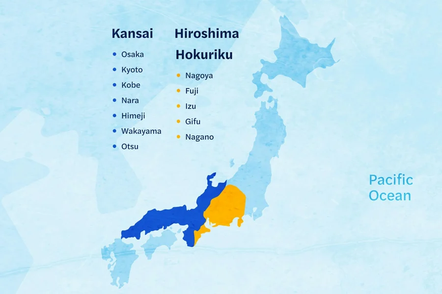 JR Pass: Kansai with Hiroshima or Hokuriku, Hiroshima