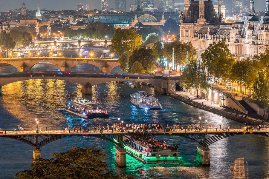 Bateaux Mouches® Seine River Dinner Cruise with Live Music & French Menu, at Bateaux-Mouches, Paris
