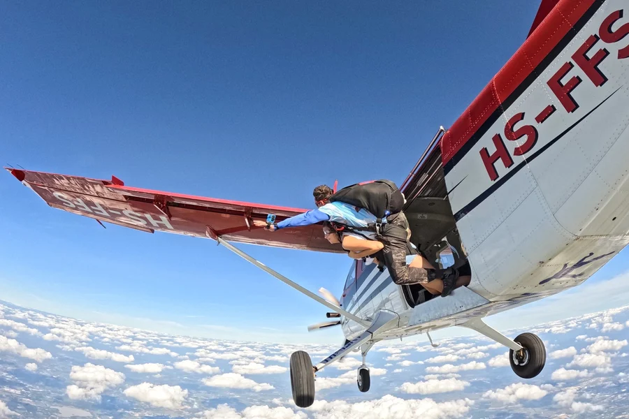 Tandem Skydive in Pattaya: 13,000 ft Jump with Hotel Transfers, at Pattaya City, Pattaya