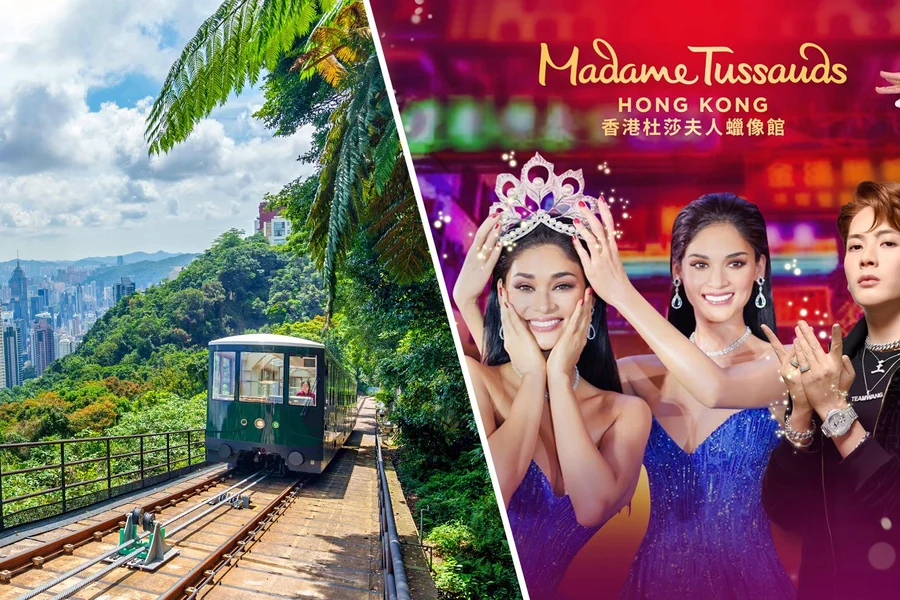 Combo: Peak Tram Round Trip + Sky Terrace 428 + Madame Tussauds Hong Kong, Hong Kong