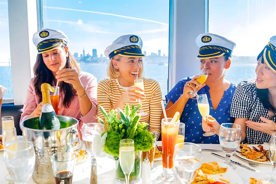 Sunday Bottomless Mimosa Buffet Brunch New York Cruise, New York