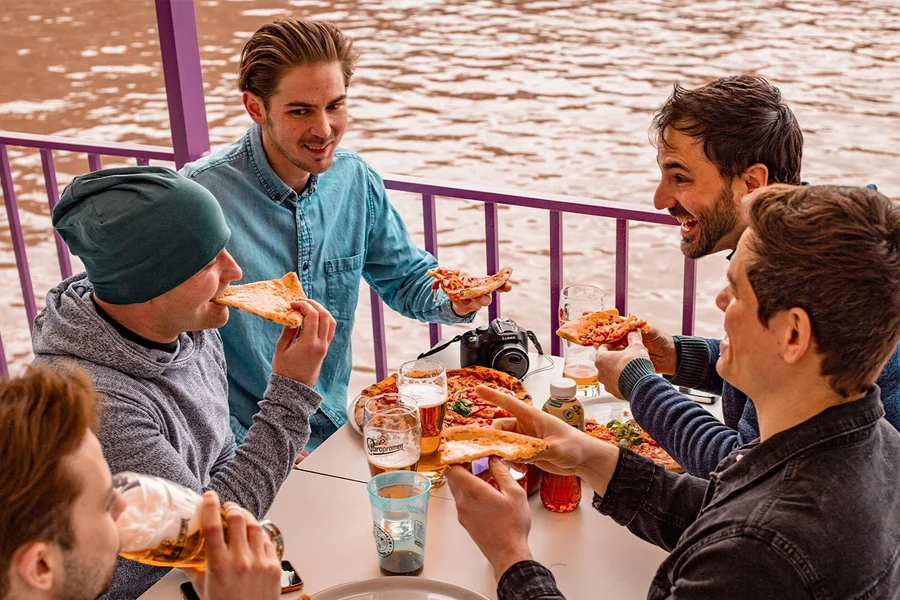 Budapest Danube River Sightseeing Pizza Cruise, Budapest