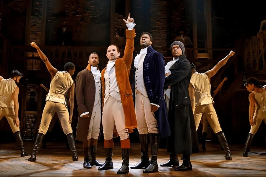 Hamilton, at Richard Rodgers Theatre, New York